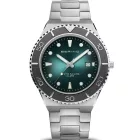 Bering Classic muški sat 18940-708, zeleni brojčanik, kaiš: nerđajući čelik, srebrni
