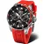 Vostok Europe N1 Rocket muški sat 6S21-225A707-SR, crni brojčanik, kaiš: silikon, crveni