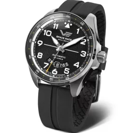 Vostok Europe Space Race muški sat YN55-325A745-SBLK, crni brojčanik, kaiš: silikon, crni