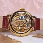 Poljot International Tourbillon Skeleton Limited Edition muški sat 3360T66, kaiš: koža, braon