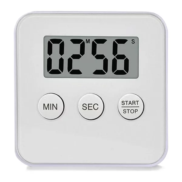 Konyhai percjelző, LCD, fehér 3534-1
