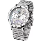 Vostok Europe Undiné ženski sat VK64-515A671-B, kaiš: silikon, beli