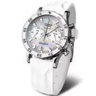 Vostok Europe Undiné ženski sat VK64-515A671-B, kaiš: silikon, beli