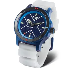 Vostok Europe Object X Limited Edition muški sat NH35-599E776, plavi brojčanik, kaiš: silikon, beli