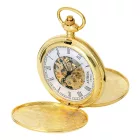 Astron mehanički skeleton džepni sat, zlatne boje 8514-1