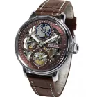 Poljot International Globetrotter Limited Edition muški sat 9730.2940554, kaiš: koža, braon