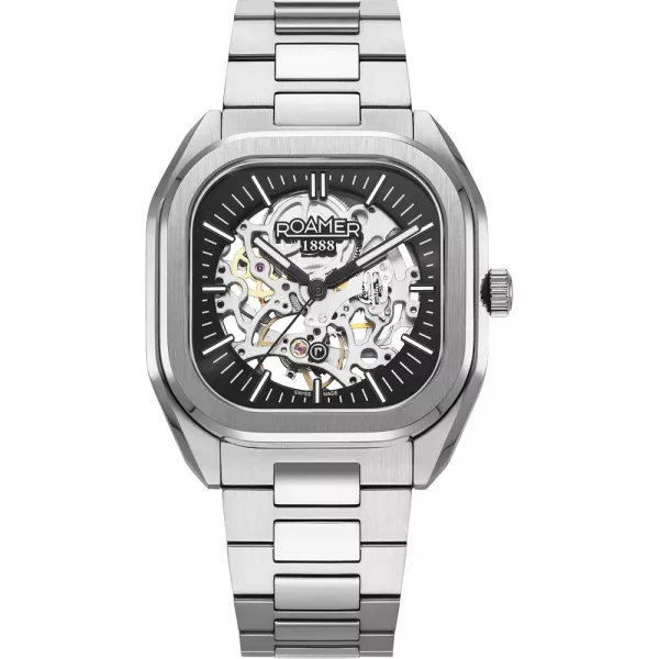 Roamer Mechano muški sat set 985986 41 85 20, kaiš: nerđajući čelik, srebrni