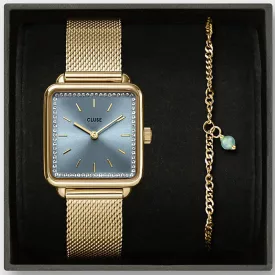Cluse La Tétragone ženski sat komplet CG10320