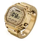 Casio J Balvin Collaboration uniseks sat-prsten CRW-001JB-9ER, kaiš: nerđajući čelik, zlatni