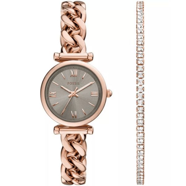 Fossil Carlie ženski sat komplet ES5378SET