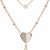 Fossil Flutter Hearts Žensko ogrlica JF03648791