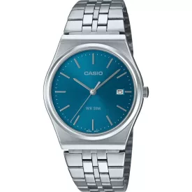 Casio Collection uniseks sat MTP-B145D-2A2VEF, plavi brojčanik, kaiš: nerđajući čelik, srebrni