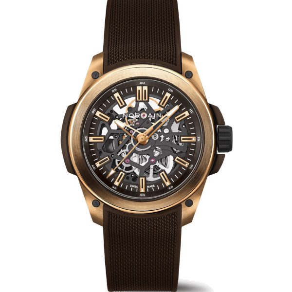 Norqain Wild ONE Skeleton 42mm Gold muški sat N3000.07G04.N01.R01