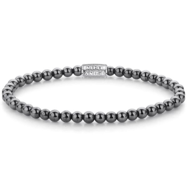Rebel & Rose Grey Silver Shine Žensko narukvica XS RR-40131-S-XS