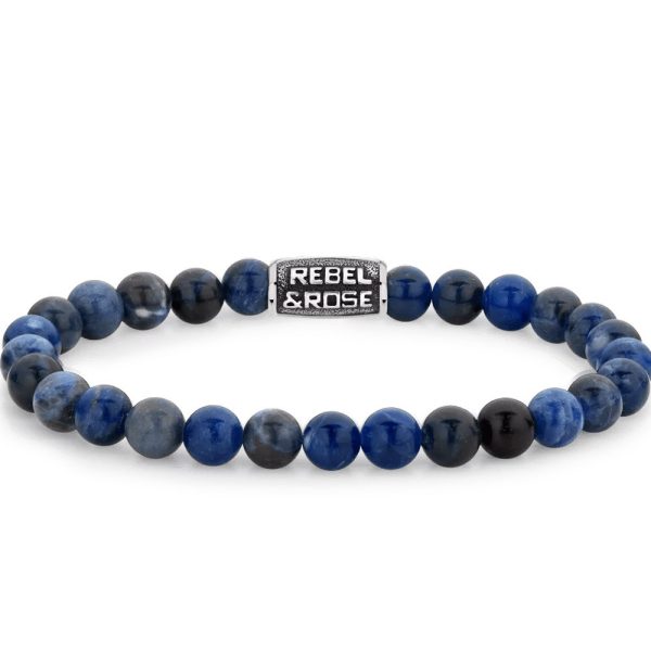 Rebel & Rose Midnight Blue Vintage čovek narukvica M RR-60116-V-M