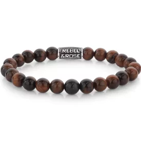   Rebel & Rose Tiger Red Vintage čovek narukvica M RR-80103-V-M