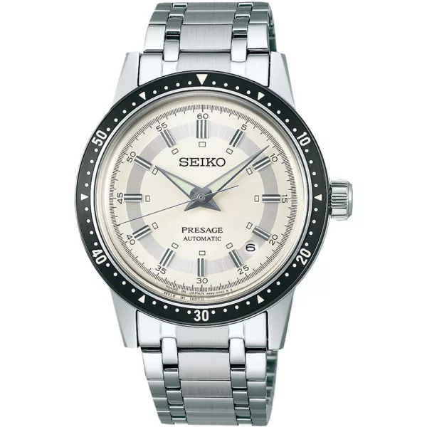 Seiko Presage 6th Decade 60th Anniversary Limited Edition muški sat SRPK61J1, bež brojčanik, kaiš: nerđajući čelik, srebrni