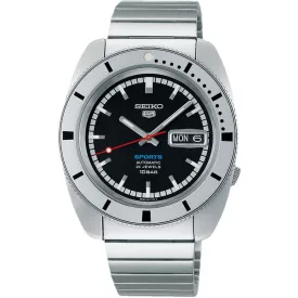   Seiko 5 Sports Heritage Design Re-Creation “Pepper black” Limited Edition muški sat komplet SRPL05K1